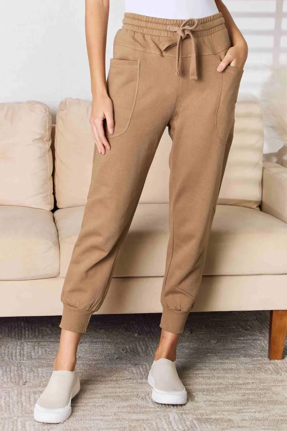 RISEN High Rise Relaxed Joggers sold by Gigi Laurent