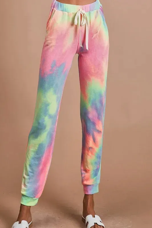 BiBi Tie Dye French Terry Casual Pants sold by Gigi Laurent