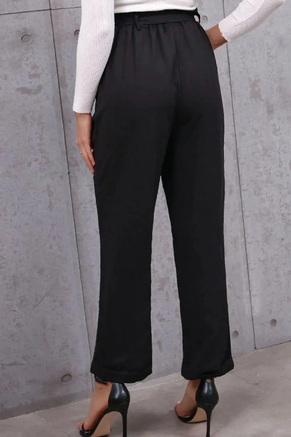 Belted Paperbag Waist Pants sold by Gigi Laurent product image thumbnail 4