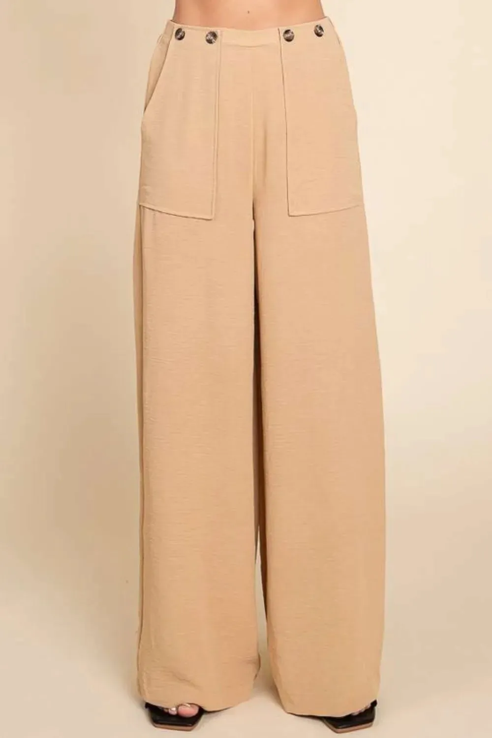 Culture Code Full Size High Waist Wide Leg Cargo Pants sold by Gigi Laurent product image thumbnail 4