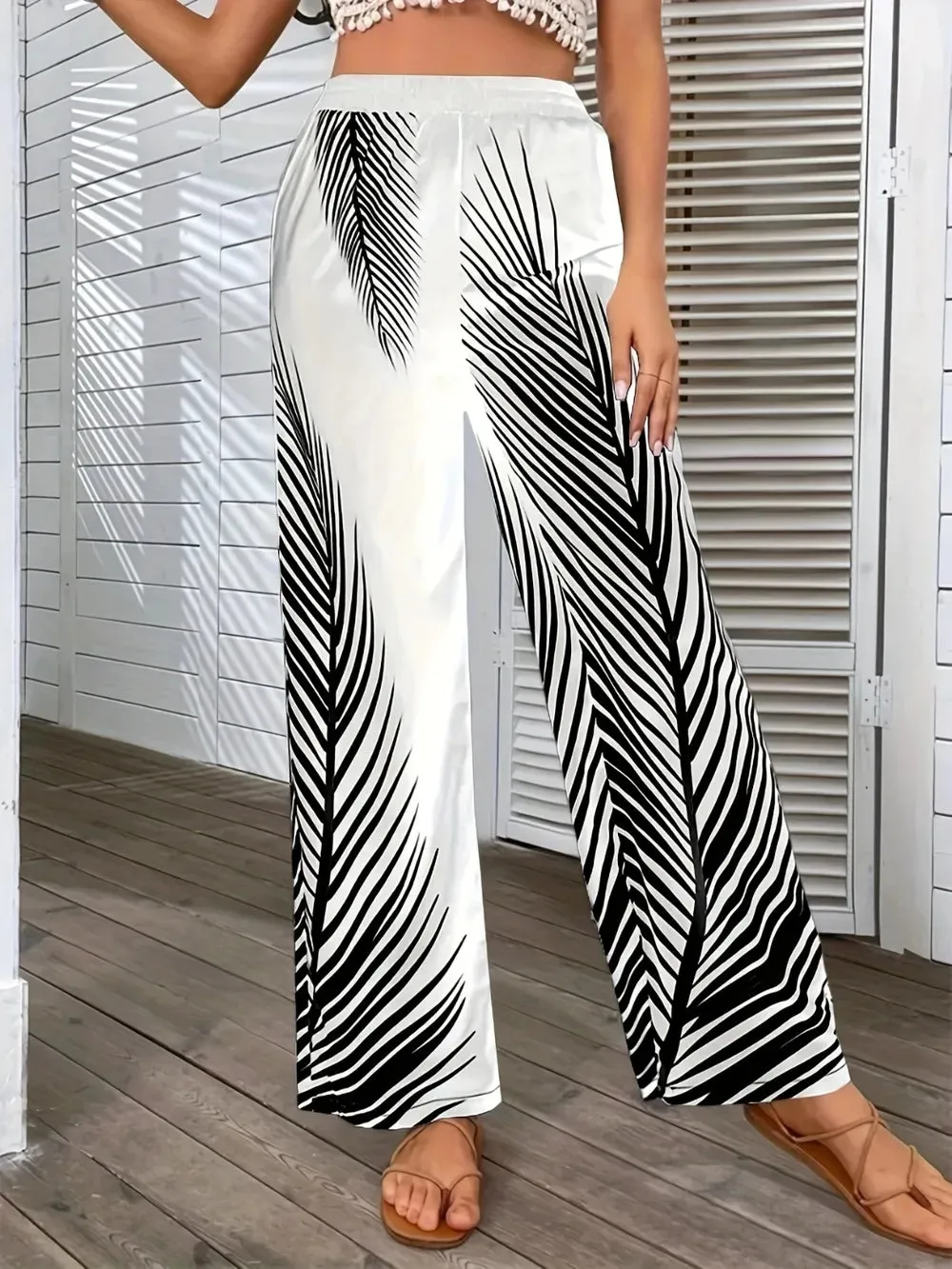Printed Wide Leg Pants sold by Gigi Laurent product image thumbnail 5