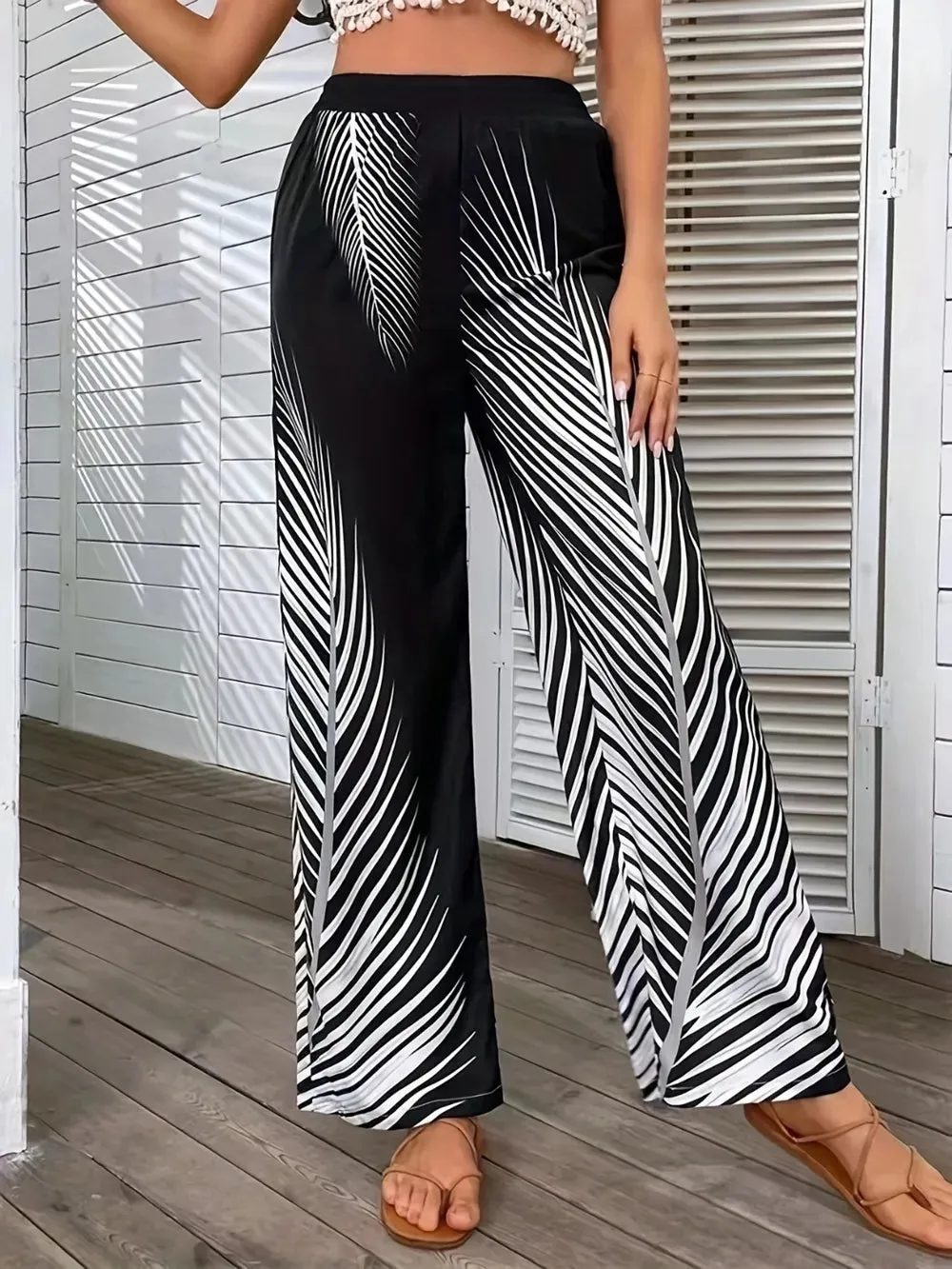 Printed Wide Leg Pants sold by Gigi Laurent product image thumbnail 3