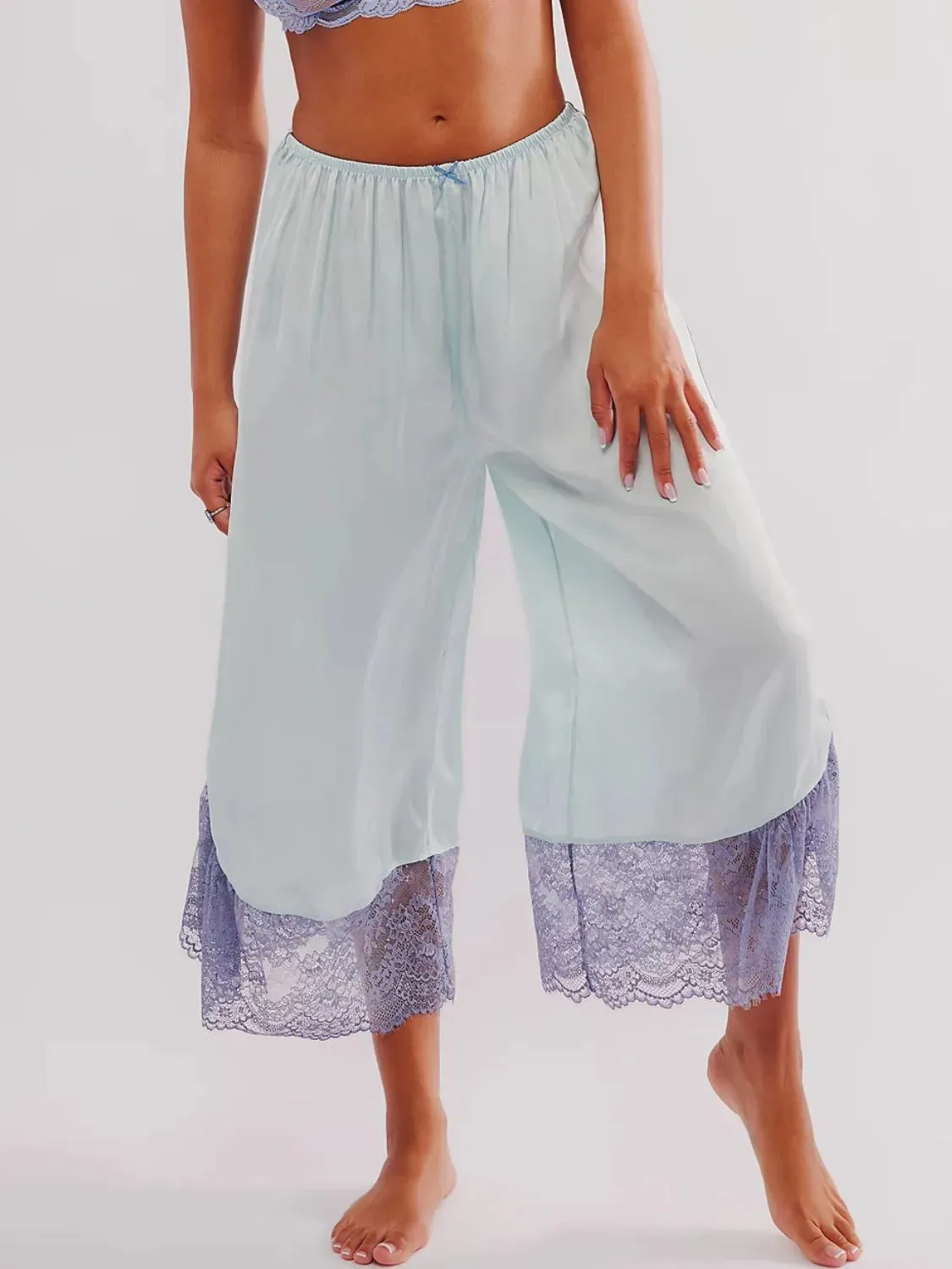 Lace Detail Wide Leg Pants sold by Gigi Laurent product image thumbnail 5