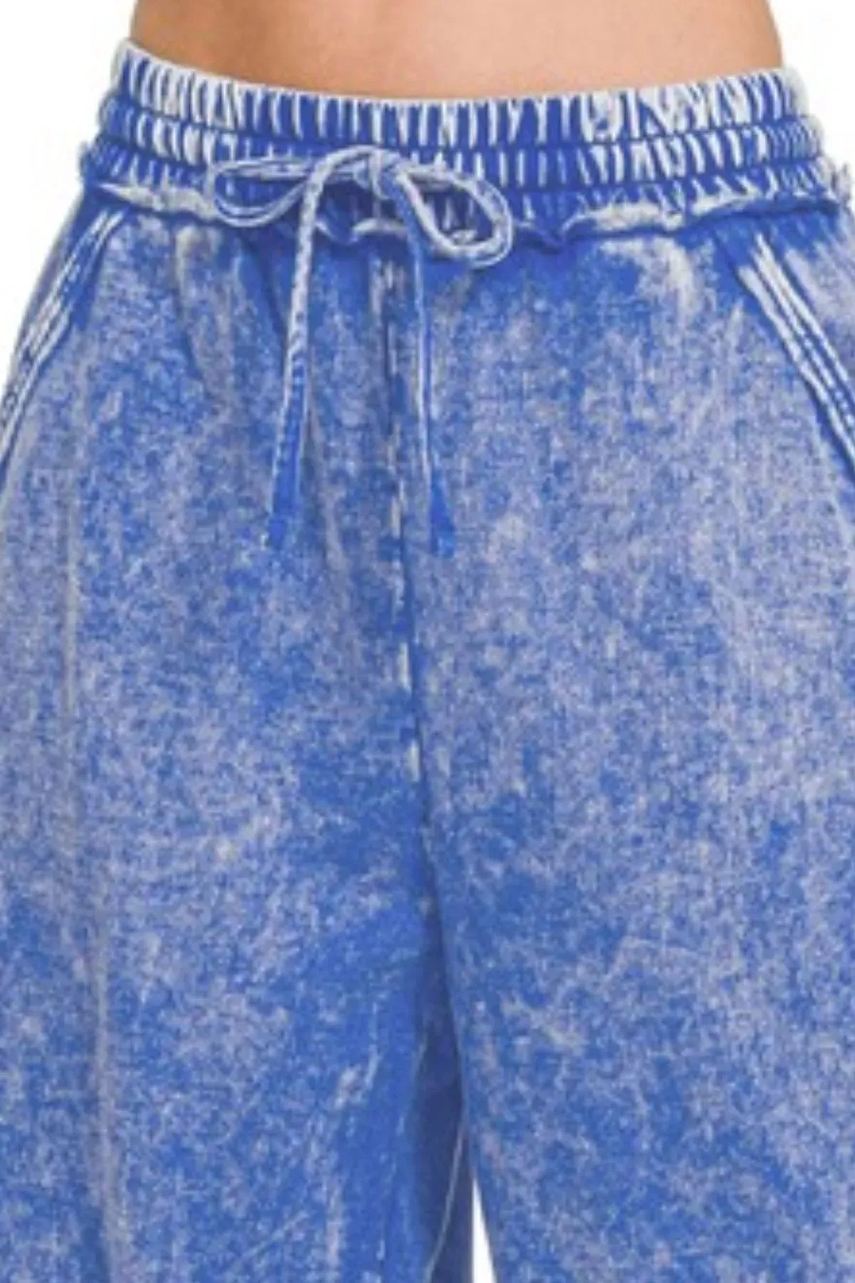 Zenana Washed French Terry Palazzo with Pockets sold by Gigi Laurent product image thumbnail 4