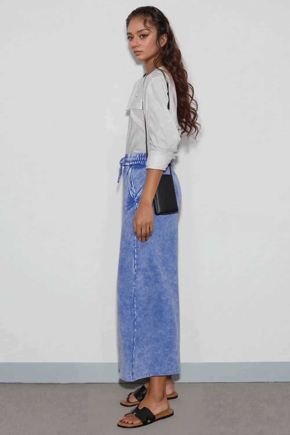 Zenana Washed French Terry Palazzo with Pockets sold by Gigi Laurent product image thumbnail 3