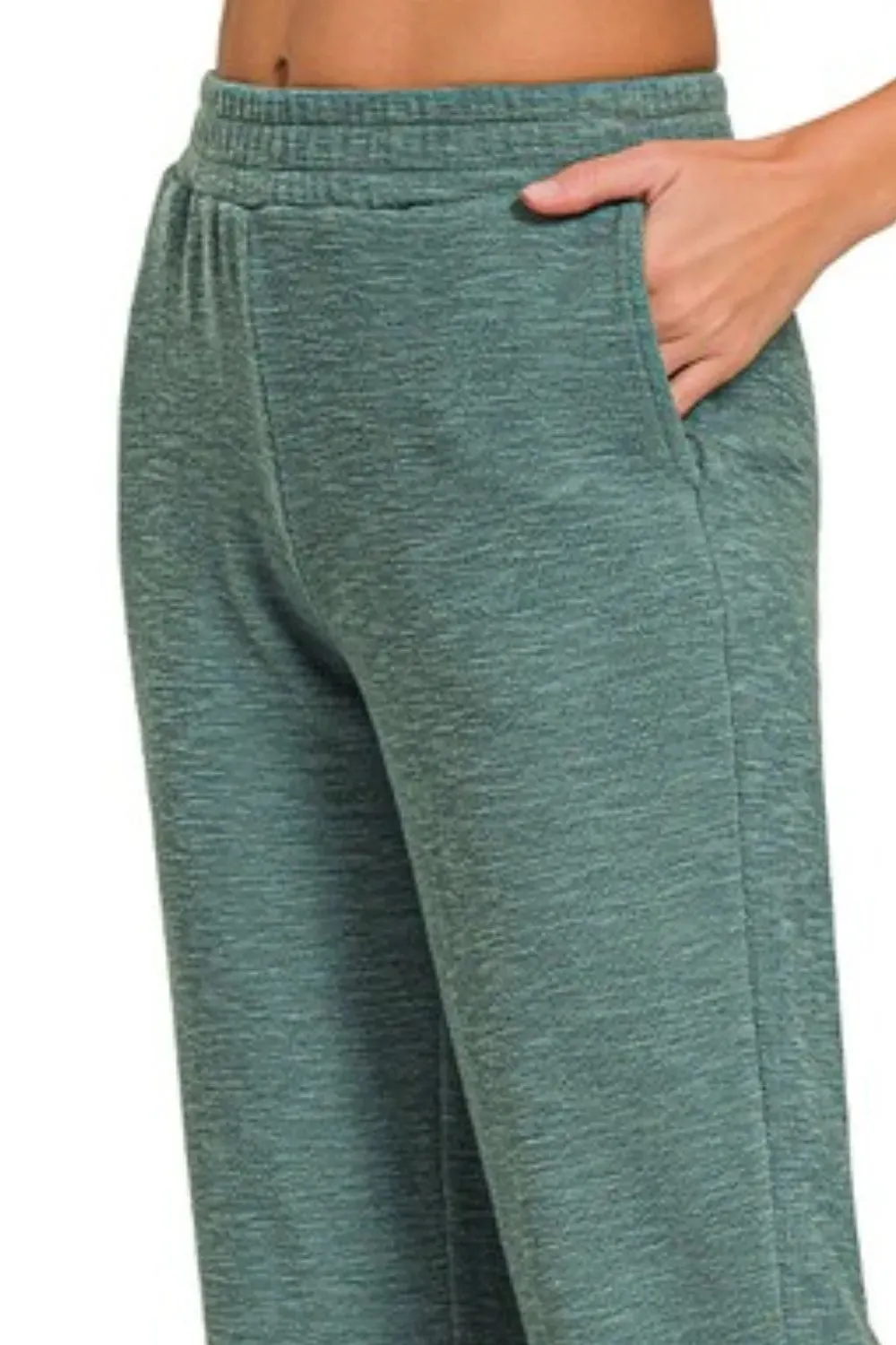Zenana Cotton Slub Jogger Pants sold by Gigi Laurent product image thumbnail 3