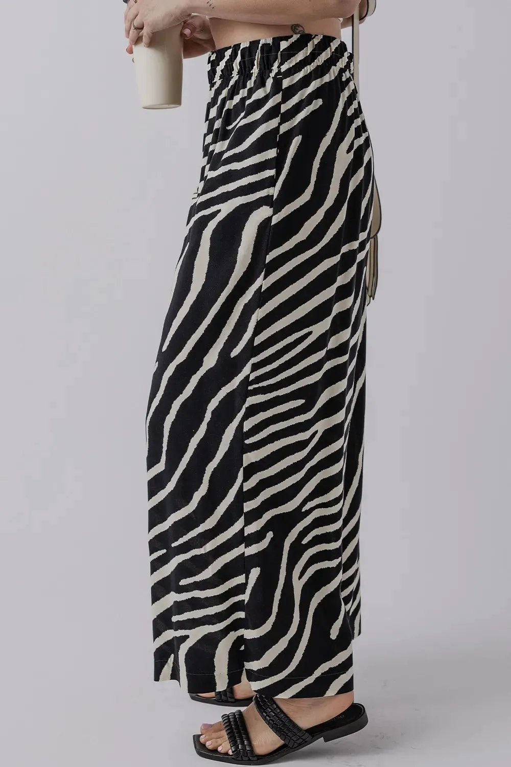 Zebra Striped Summer Wide Leg Pants sold by Gigi Laurent product image thumbnail 5