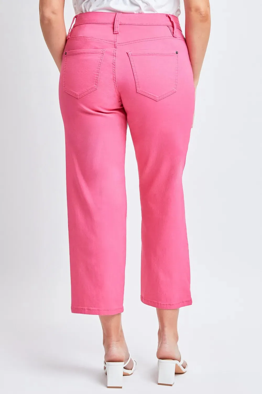 YMI Jeanswear Full Size Mid-Rise Hyperstretch Cropped Straight Pants sold by Gigi Laurent product image thumbnail 2