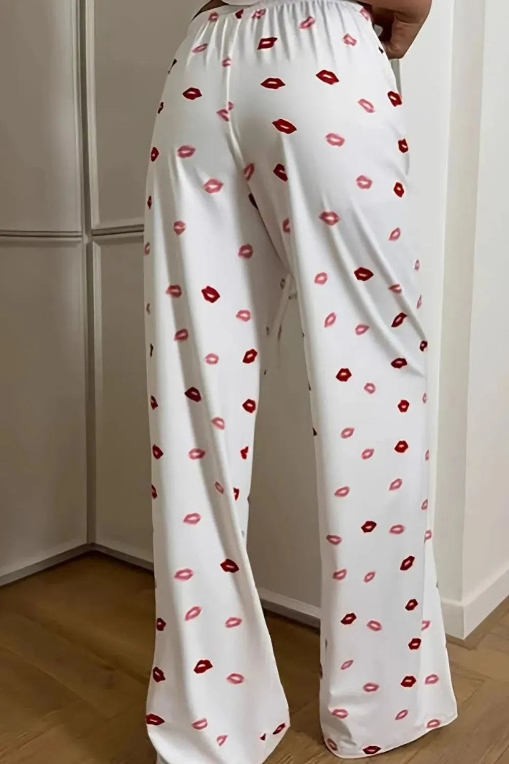Lips Print Wide Leg Pants sold by Gigi Laurent product image thumbnail 2