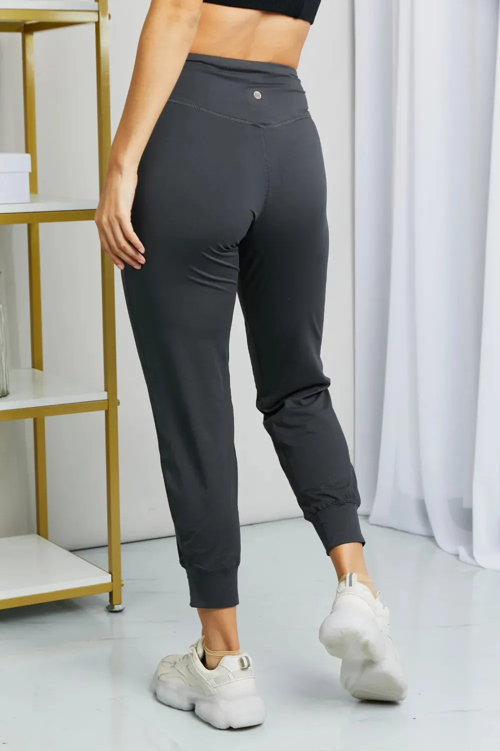 Leggings Depot Full Size Wide Waistband Cropped Joggers sold by Gigi Laurent product image thumbnail 3