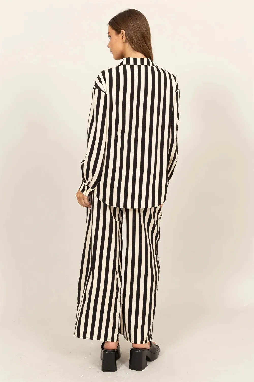 HYFVE Striped Button Up Shirt and Pants Set sold by Gigi Laurent product image thumbnail 2