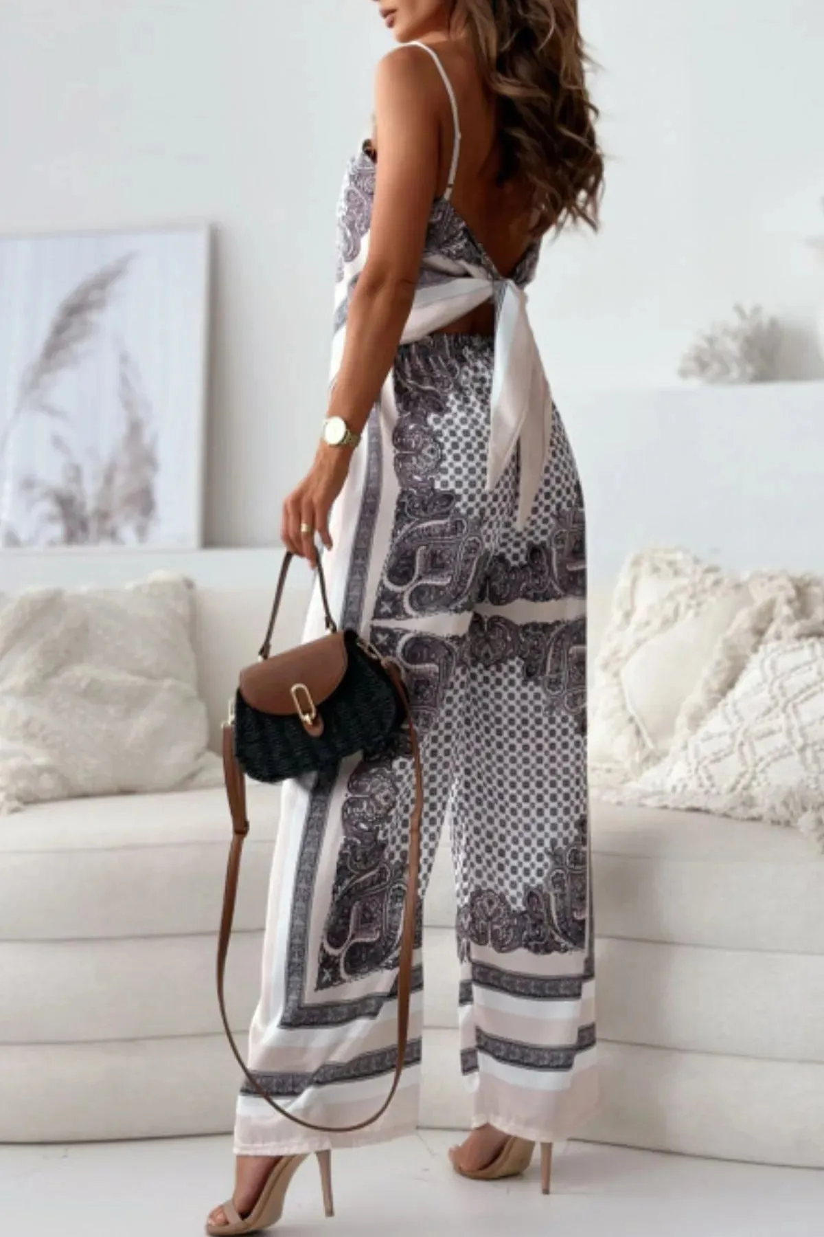 Printed Cami and Wide Leg Pants Set sold by Gigi Laurent product image thumbnail 5