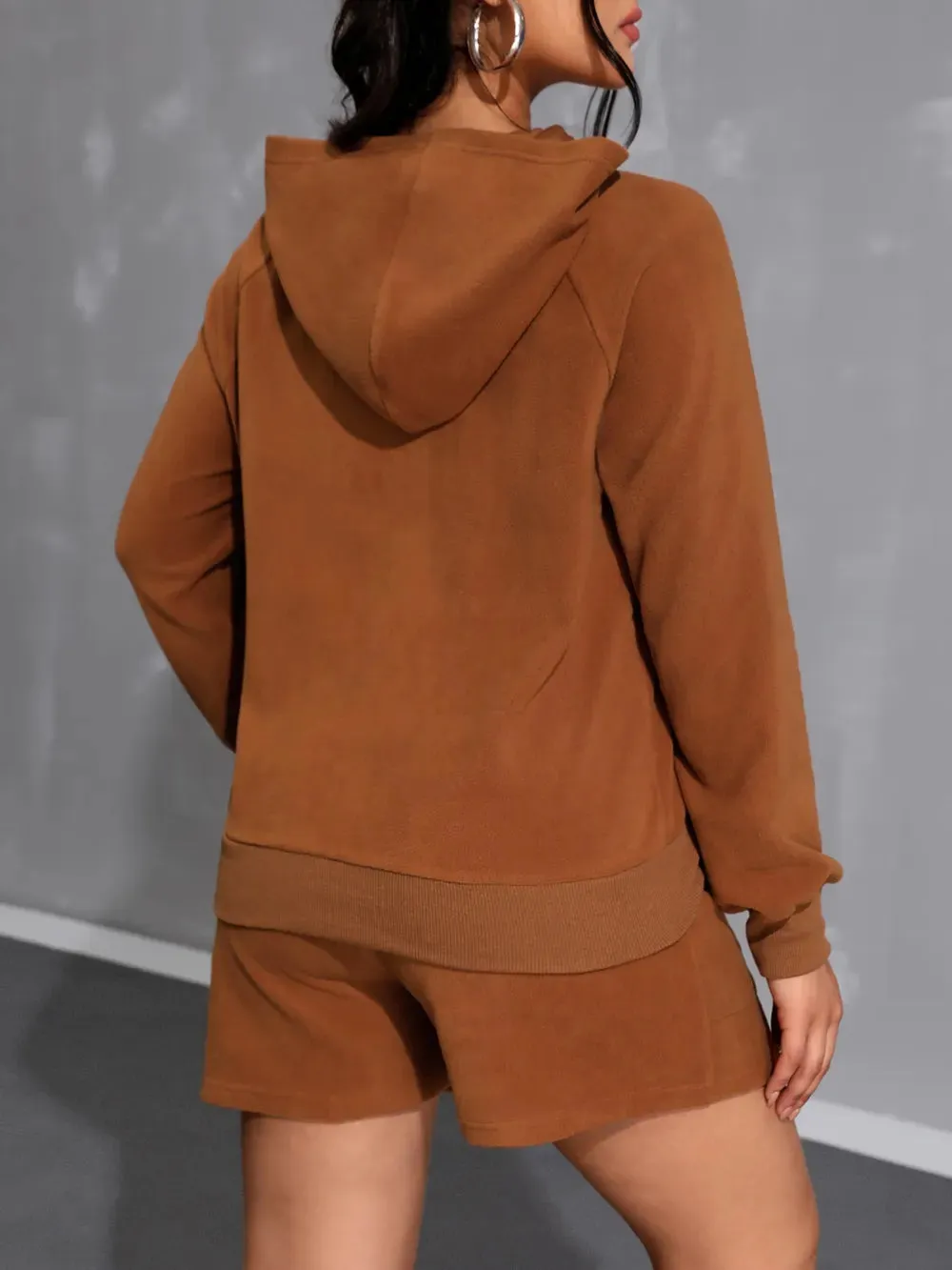 Long Sleeve Hoodie and Pocketed Shorts Set sold by Gigi Laurent product image thumbnail 2