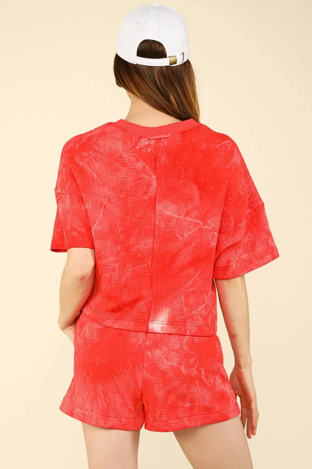 VERY J Quilted Washed Crop Top and Shorts Set sold by Gigi Laurent product image thumbnail 2