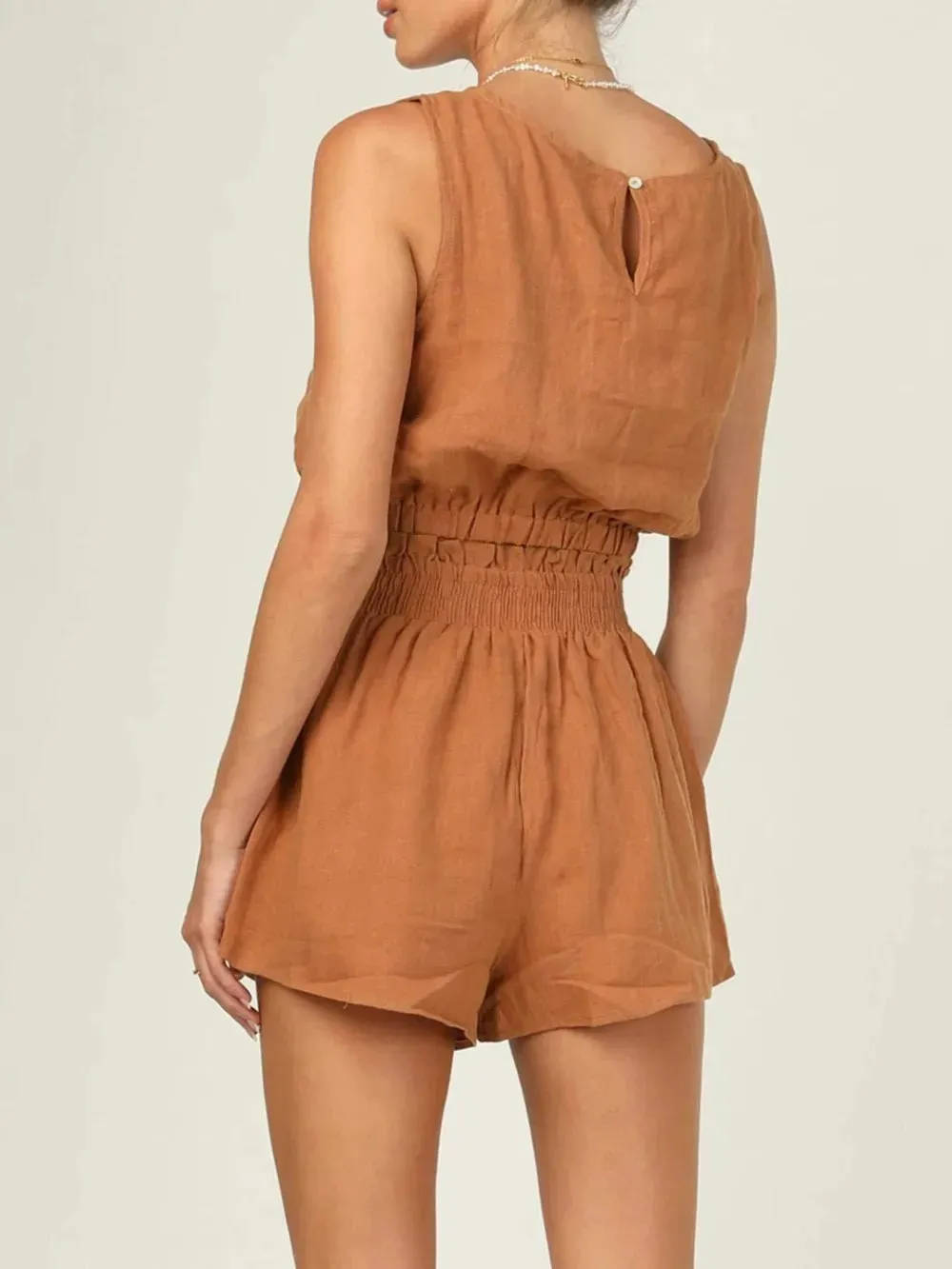 Round Neck Sleeveless Top and Shorts Set sold by Gigi Laurent product image thumbnail 2