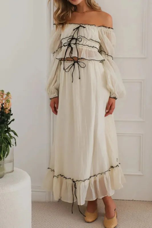 Off-Shoulder Top and Skirt Set sold by Gigi Laurent