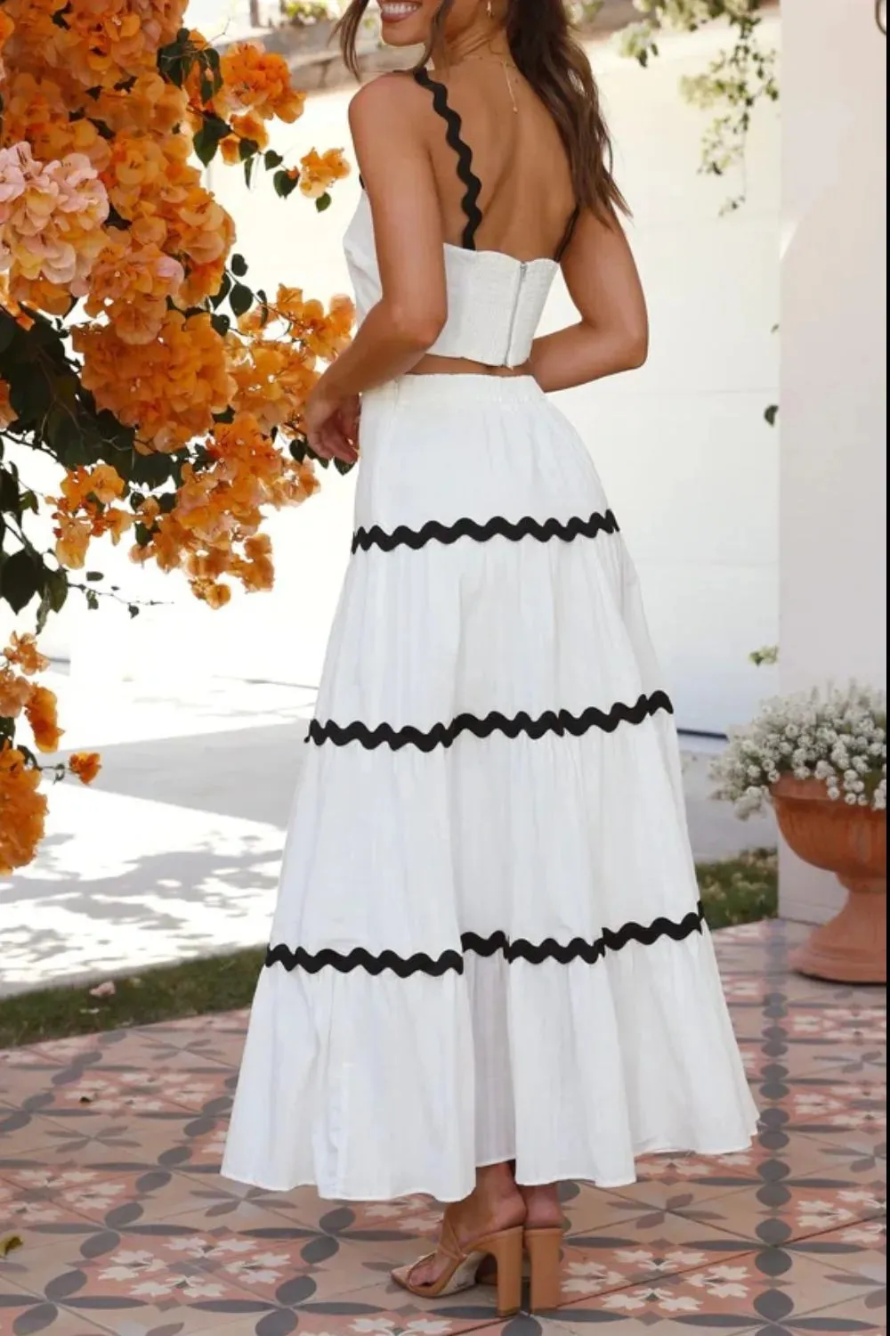 Contrast Trim Cami and Skirt Set sold by Gigi Laurent product image thumbnail 2