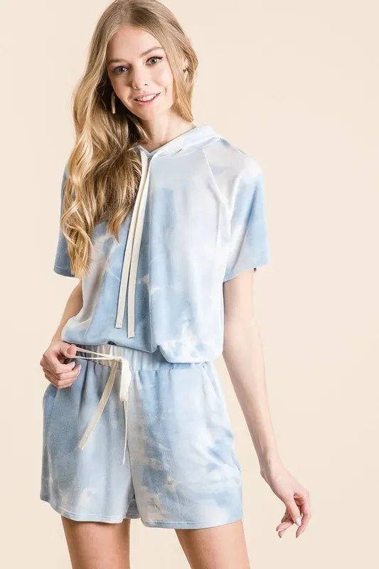 BiBi Tie Dye French Terry Hoodie Top and Bottom Set sold by Gigi Laurent product image thumbnail 4