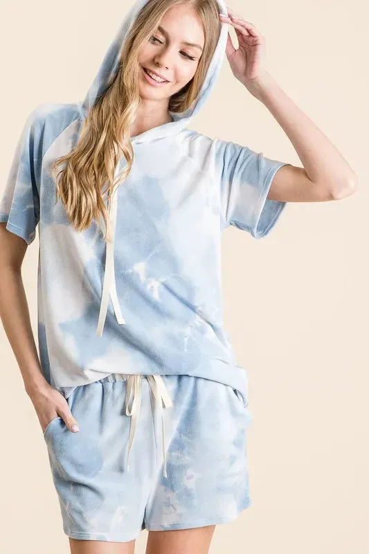 BiBi Tie Dye French Terry Hoodie Top and Bottom Set sold by Gigi Laurent product image thumbnail 3