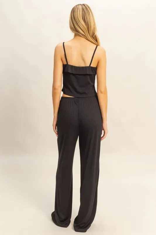 HYFVE Rib Knit Cami Top and Pants Set sold by Gigi Laurent product image thumbnail 3