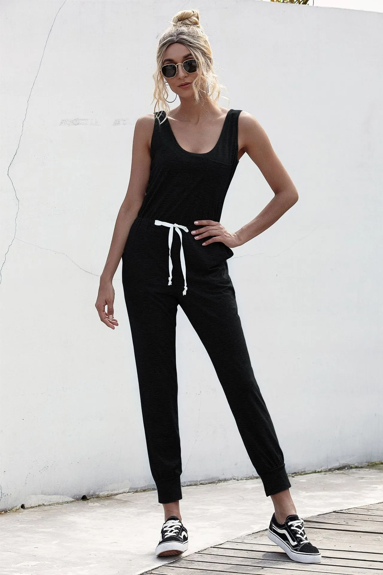 Knot Sleeveless Waist Jumpsuit sold by Gigi Laurent product image thumbnail 4