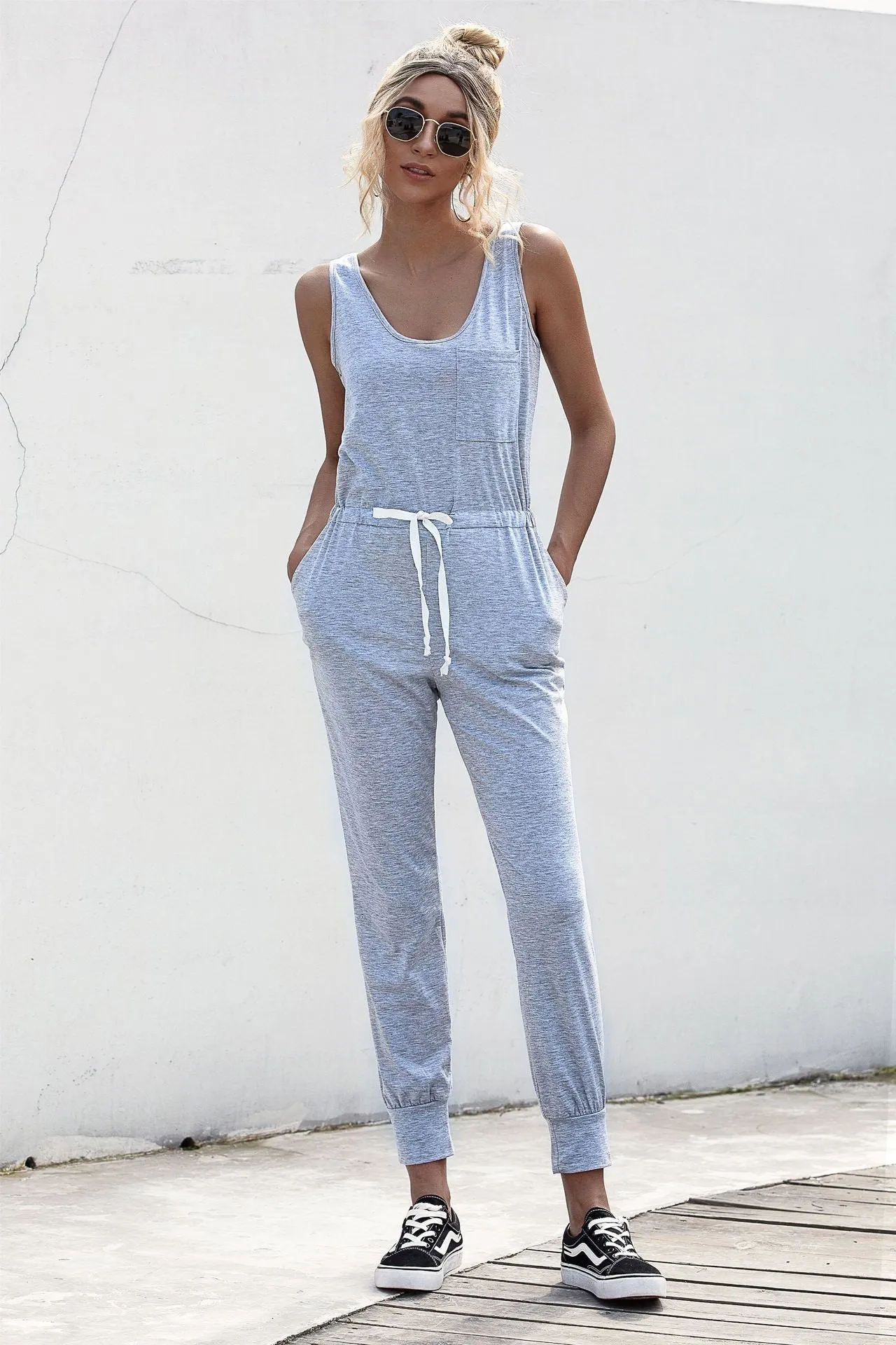 Knot Sleeveless Waist Jumpsuit sold by Gigi Laurent product image thumbnail 5