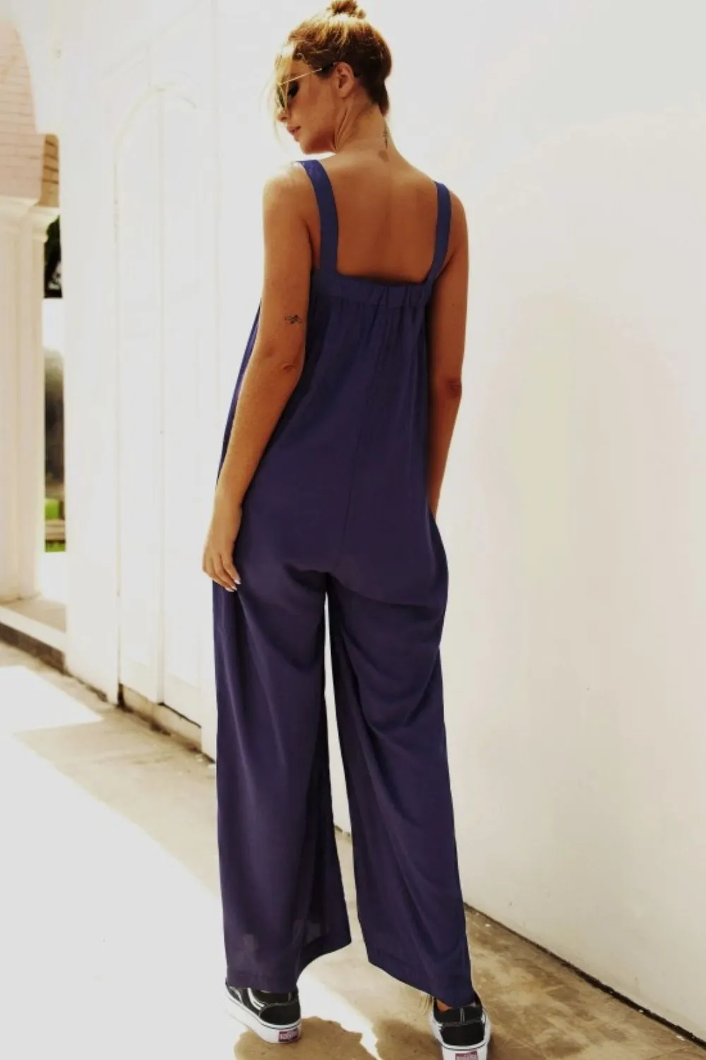Wide Strap Wide Leg Jumpsuit sold by Gigi Laurent product image thumbnail 2
