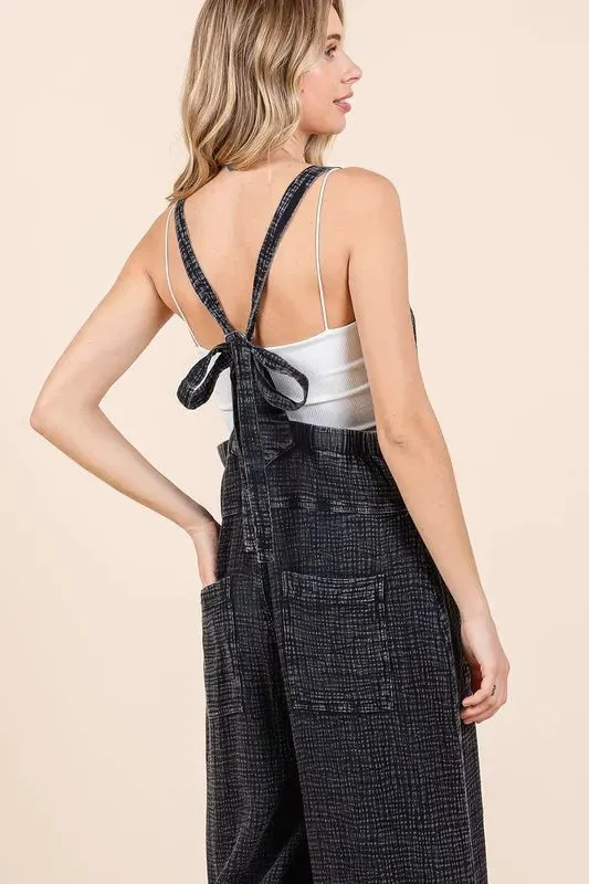 Mittoshop Textured Wide Leg Overalls sold by Gigi Laurent product image thumbnail 4
