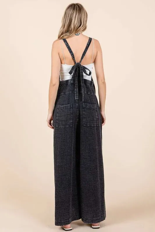 Mittoshop Textured Wide Leg Overalls sold by Gigi Laurent product image thumbnail 2