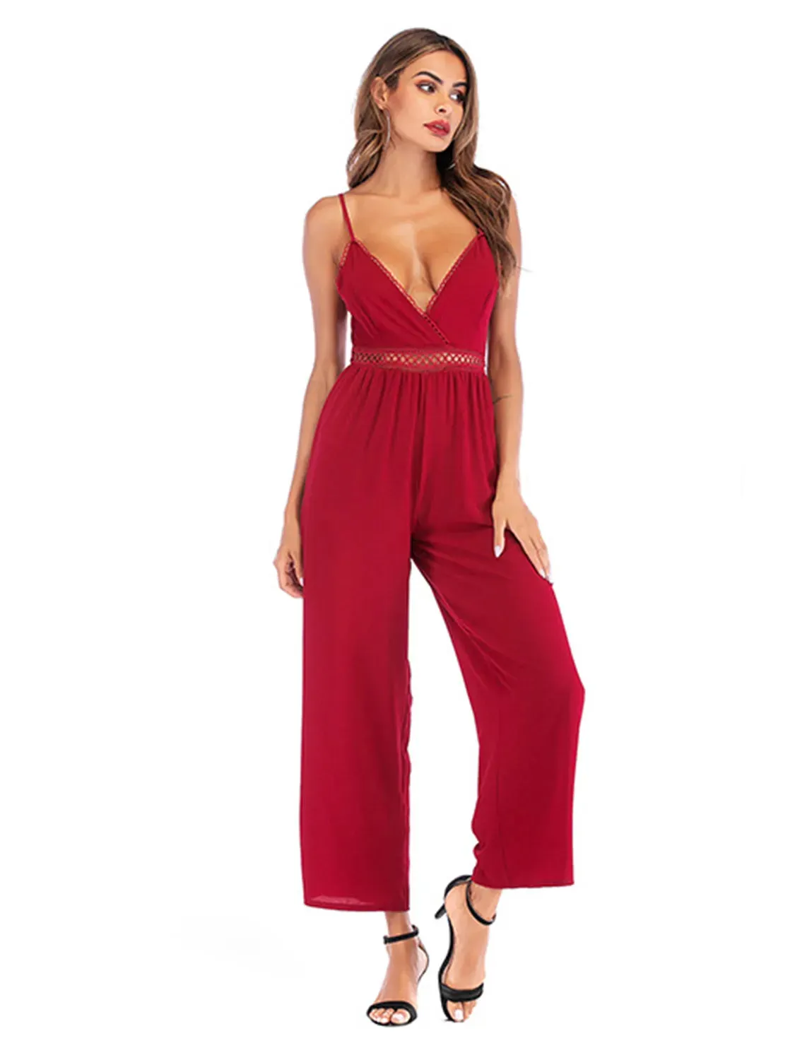 Spaghetti Strap Wide Leg Jumpsuit sold by Gigi Laurent product image thumbnail 5
