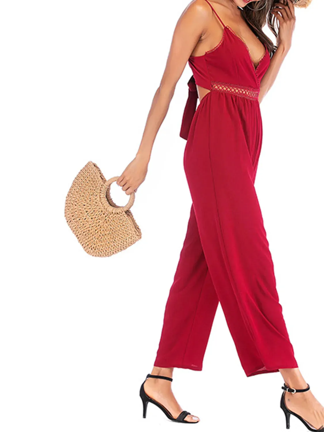 Spaghetti Strap Wide Leg Jumpsuit sold by Gigi Laurent product image thumbnail 3
