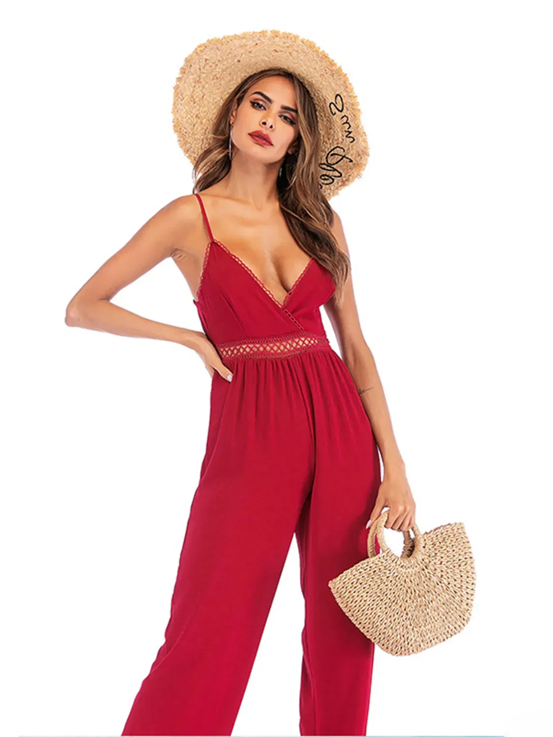 Spaghetti Strap Wide Leg Jumpsuit sold by Gigi Laurent product image thumbnail 2