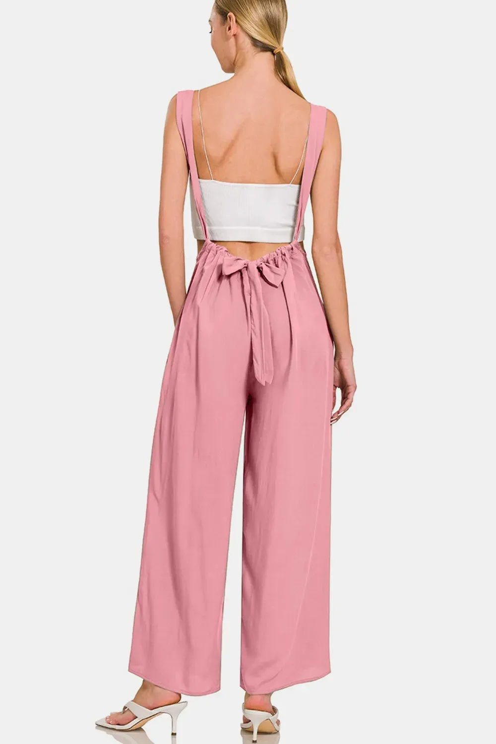 Zenana Pocketed Wide Strap Wide Leg Overalls sold by Gigi Laurent product image thumbnail 2