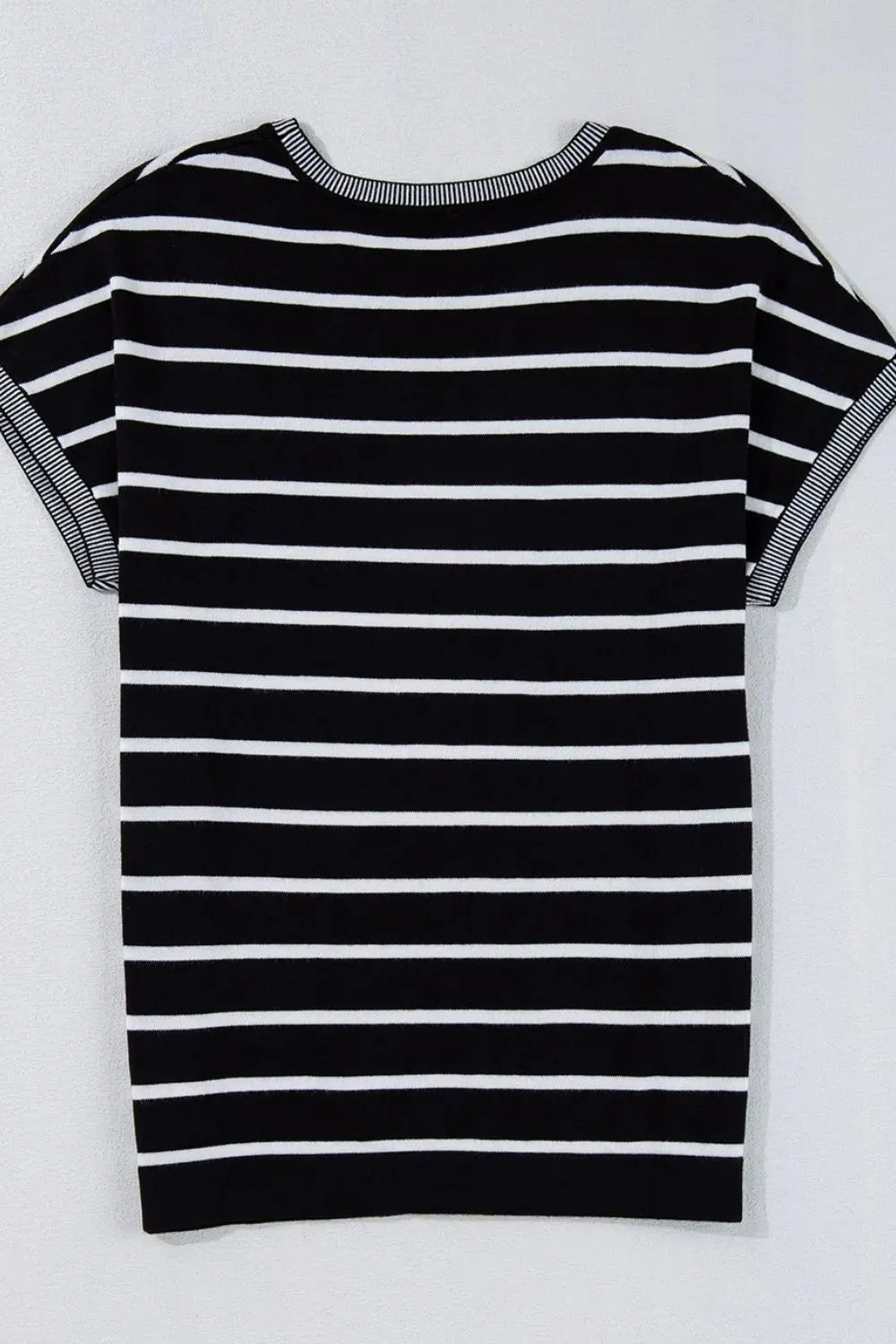 Striped Short Sleeve Knit Top sold by Gigi Laurent product image thumbnail 5