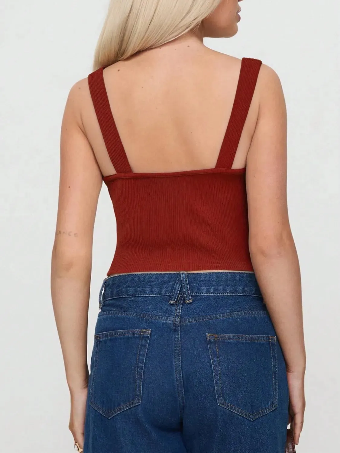 Square Neck Wide Strap Tank sold by Gigi Laurent product image thumbnail 5