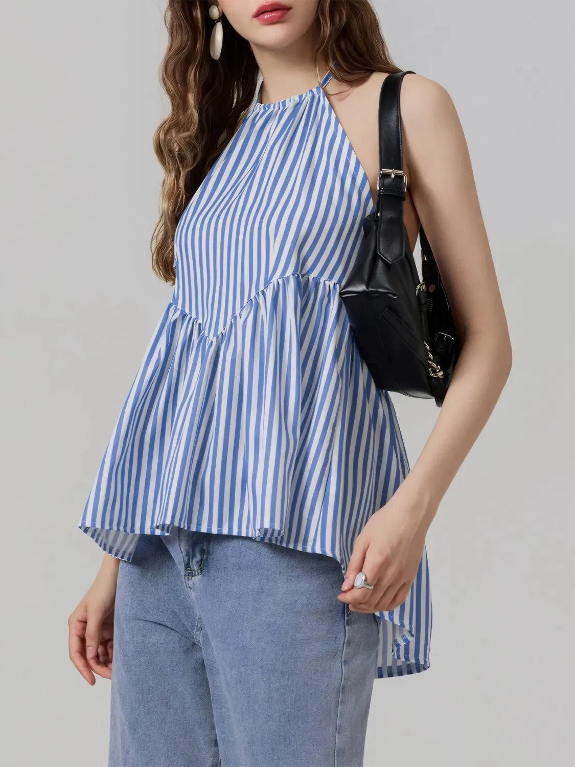 Striped Halter Neck Cami sold by Gigi Laurent product image thumbnail 3