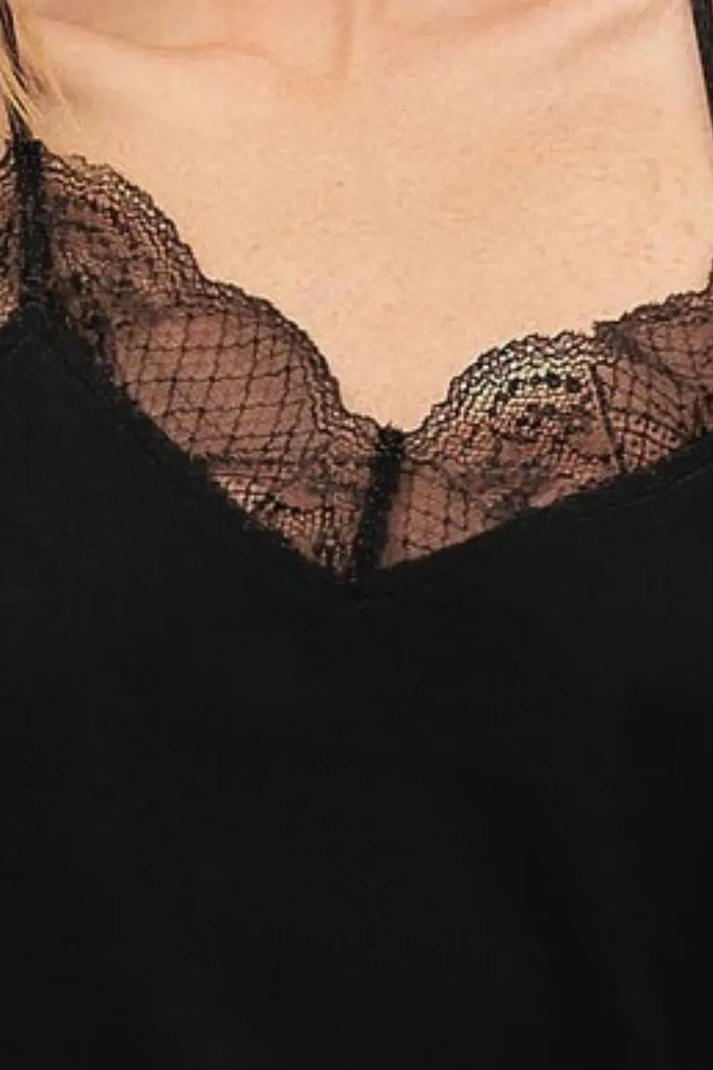 BiBi Lace Cami Solid Tank Top sold by Gigi Laurent product image thumbnail 3