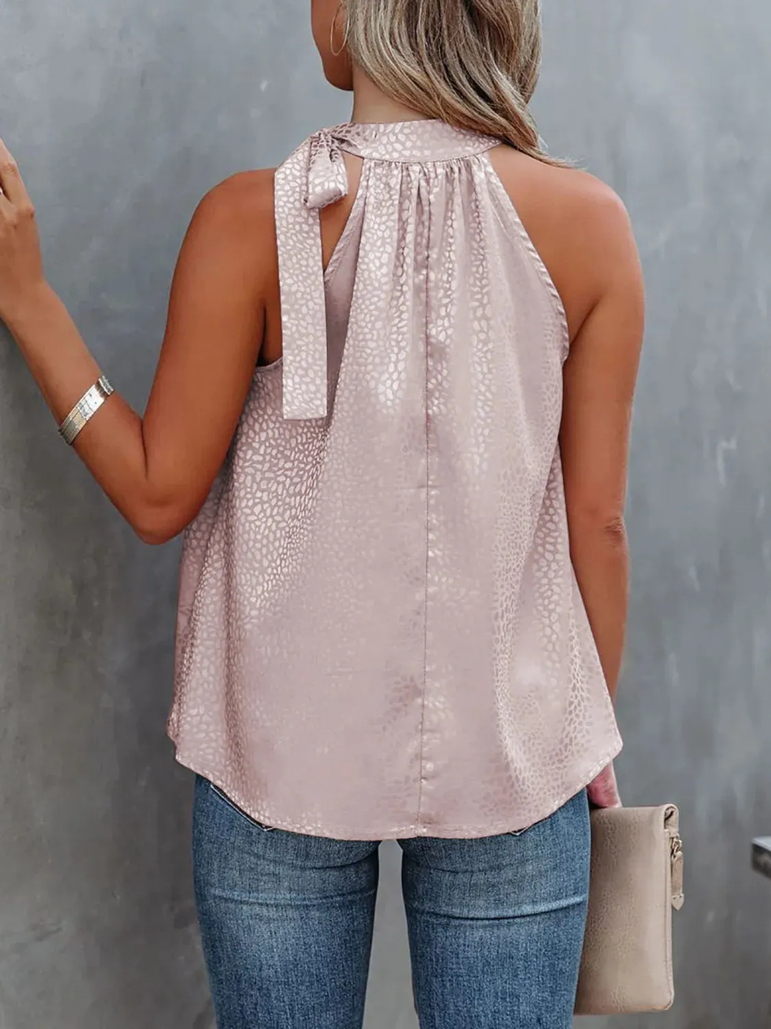 Tied Animal Print Cami sold by Gigi Laurent product image thumbnail 2