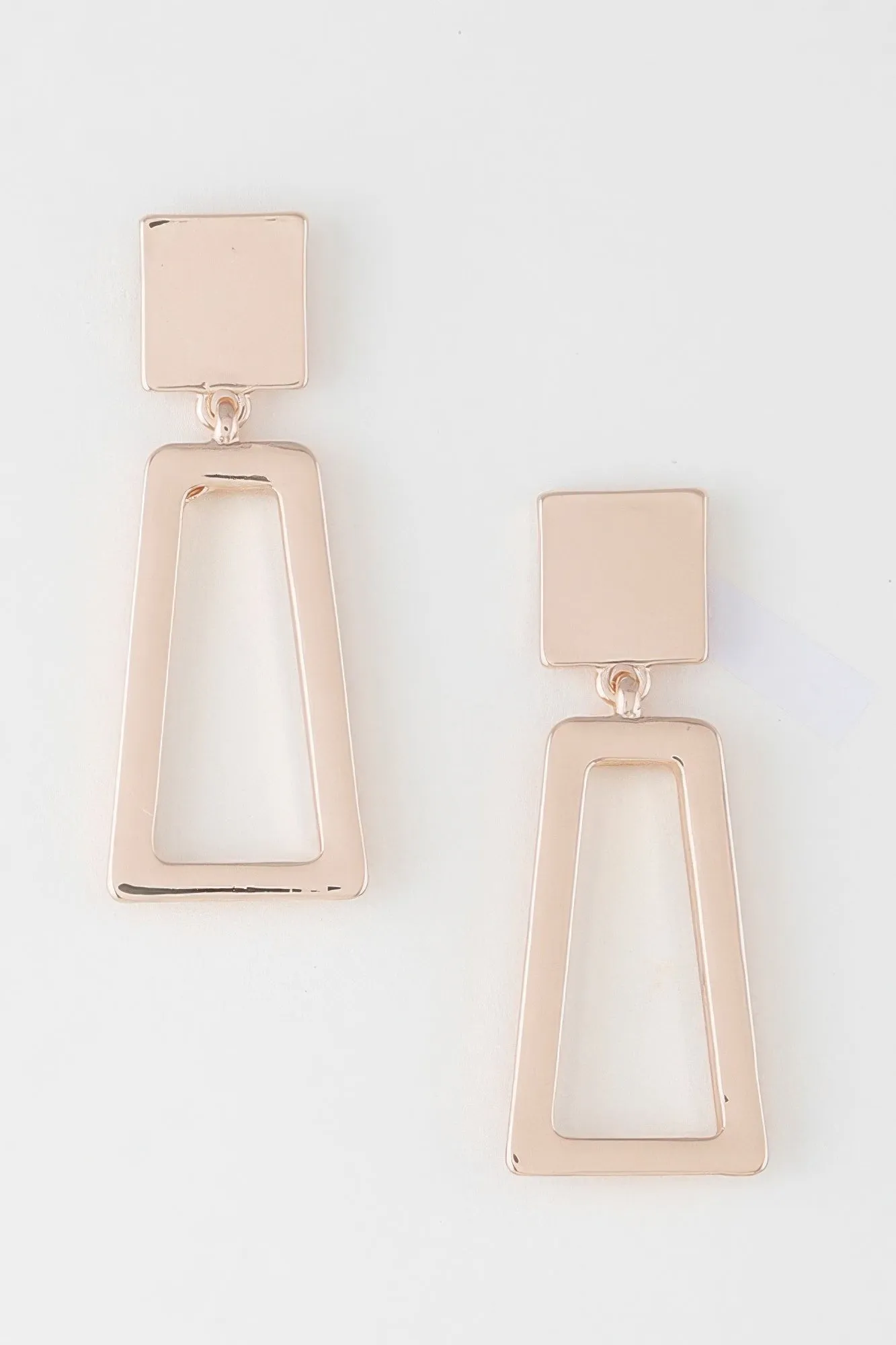 Modern Geometric Frame Drop Earrings sold by Gigi Laurent