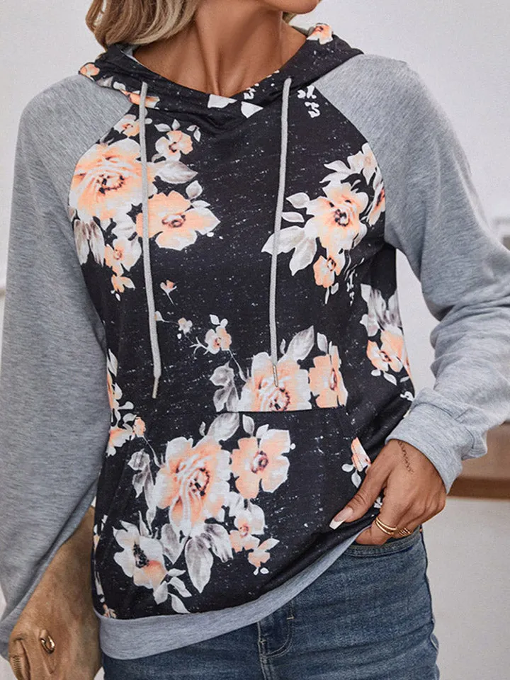 Perfee Printed Raglan Sleeve Hoodie sold by Gigi Laurent product image thumbnail 3