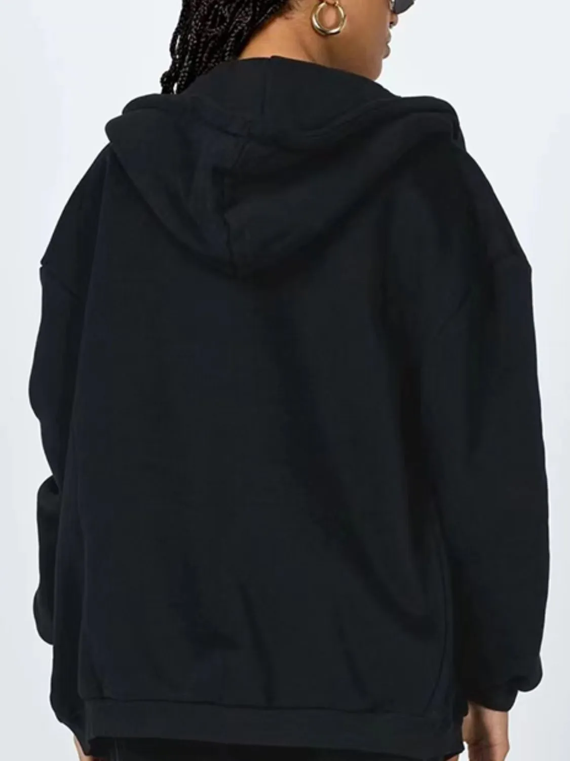 Zip-Up Drawstring Hoodie sold by Gigi Laurent product image thumbnail 5