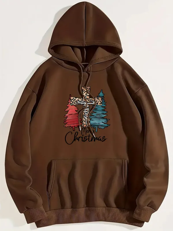 MERRY CHRISTMAS Graphic Drawstring Hoodie sold by Gigi Laurent