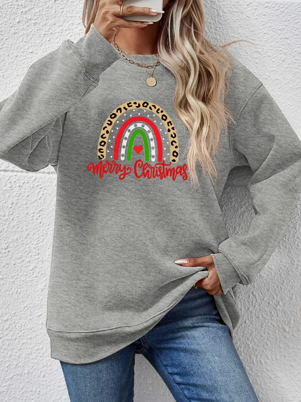 MERRY CHRISTMAS Graphic Sweatshirt sold by Gigi Laurent product image thumbnail 4