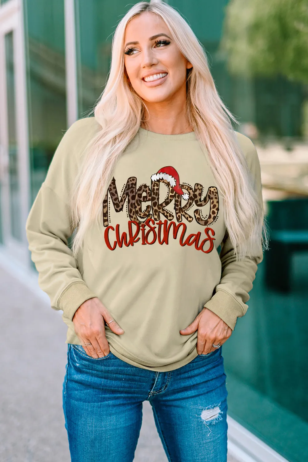 MERRY CHRISTMAS Graphic Sweatshirt sold by Gigi Laurent product image thumbnail 3