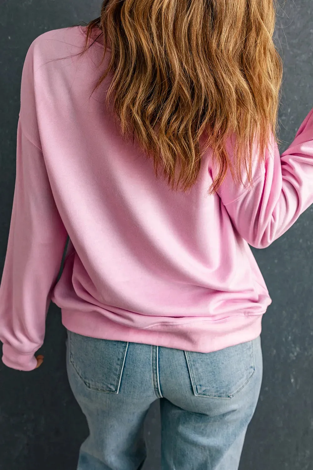 Contrast Heart Long Sleeve Sweatshirt sold by Gigi Laurent product image thumbnail 2