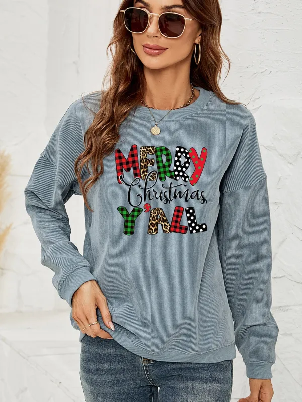MERRY CHRISTMAS Y'ALL Graphic Sweatshirt sold by Gigi Laurent