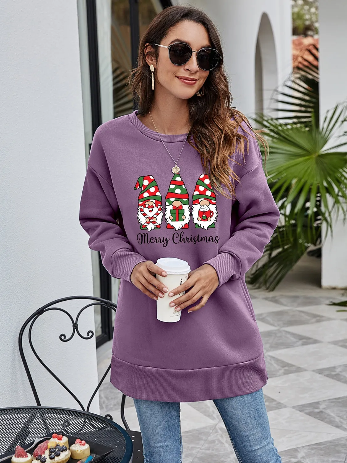 MERRY CHRISTMAS Graphic Sweatshirt sold by Gigi Laurent product image thumbnail 4
