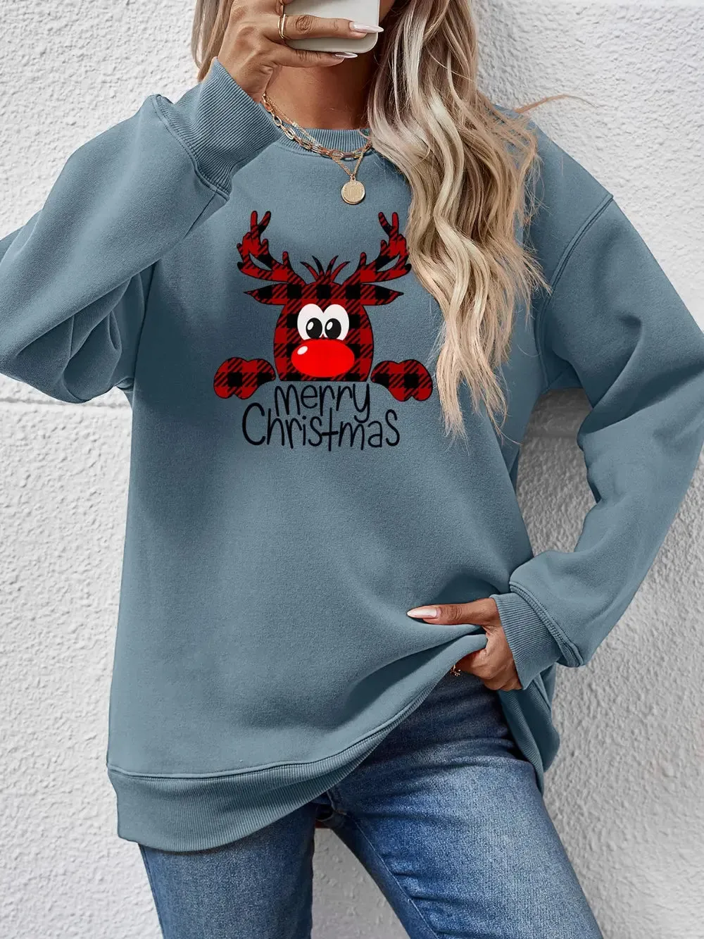 MERRY CHRISTMAS Graphic Sweatshirt sold by Gigi Laurent product image thumbnail 4