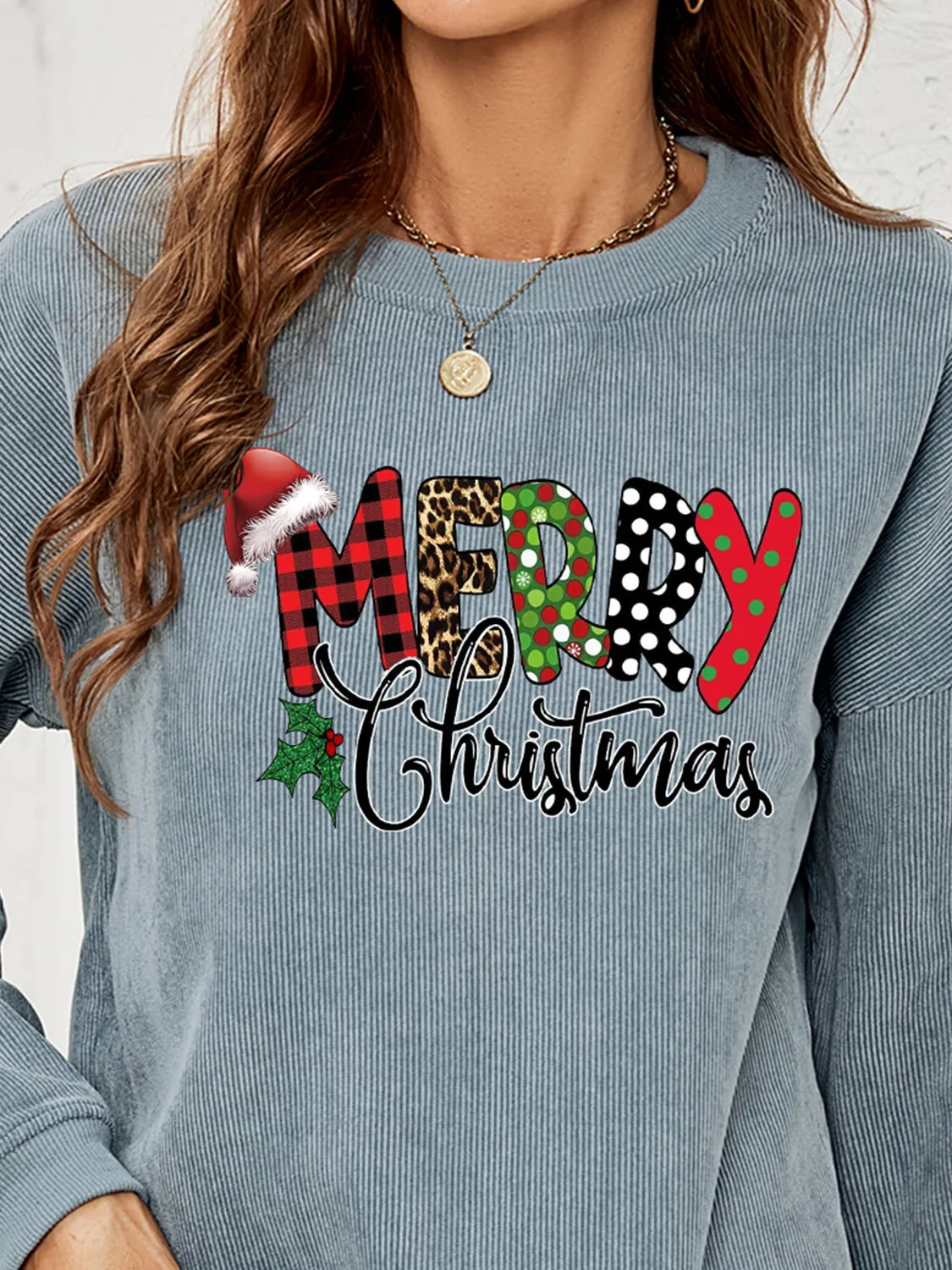 MERRY CHRISTMAS Graphic Sweatshirt sold by Gigi Laurent product image thumbnail 3