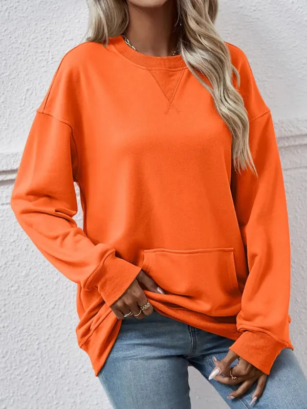 Round Neck Long Sleeve Sweatshirt sold by Gigi Laurent